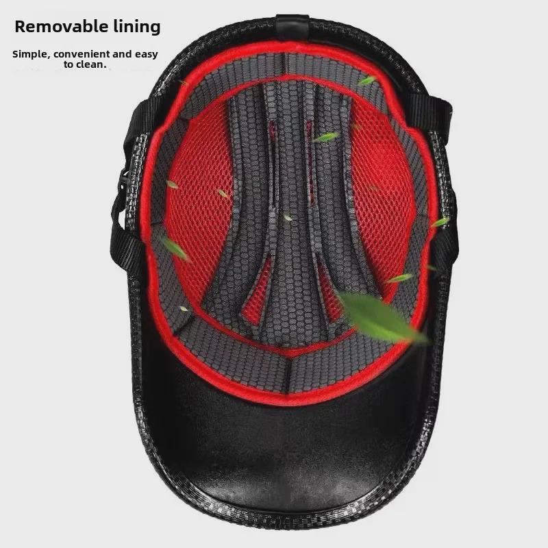 Летний шлем-ковш унисекс с рисунком из углеродного волокна — легкий, солнцезащитный козырек для велоспорта