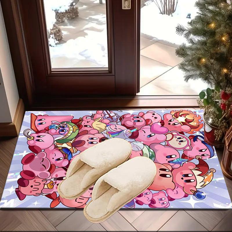 Pink pika Pattern Carpet, Chair Rug,Rug for Office Bedroom living rooms, Doormat decor Fan Gift Christmas Gift
