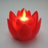 Большой лотос лампа свет цветок ночной бытовой фонарь красные пластиковые поддельные декоративные свечи