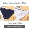 FINETOO New M-2XL Women Underpants Custom Letter Panties Breathable Cotton Underwear Ladies Briefs Casual Panty Female Lingerie