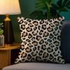 Мода Роскошь Леопардовый Принт Наволочка Плюшевая Ткань Мягкий Двусторонний Принт Чехол для Подушки Дивана Наволочки