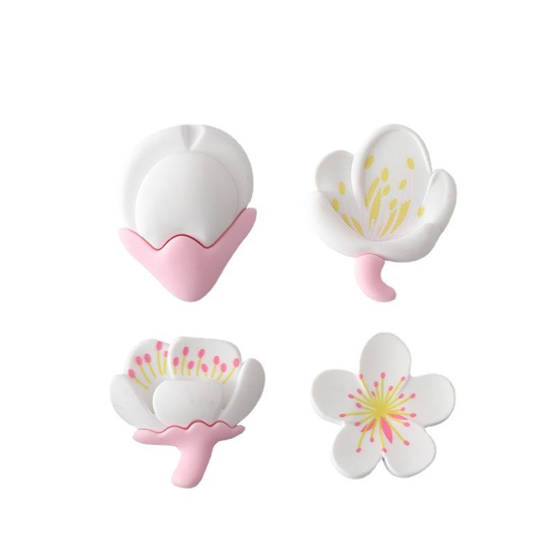 Мягкие резиновые цветочные наклейки на холодильник, магнитные наклейки, персонализированные и креативные трехмерные надписи для украшения холодильника