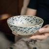 Japanese Retro 5.5-Inch Coarse Pottery Tall Bowl Handmade Dessert Bowl Homestay Rice Bowl Sugar Water Bowl Outlet