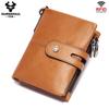 Мужские кошельки из натуральной кожи, короткие роскошные брендовые держатели для кредитных карт, дорожный кошелек с несколькими отделениями для учетных данных, мужской Carteiras
