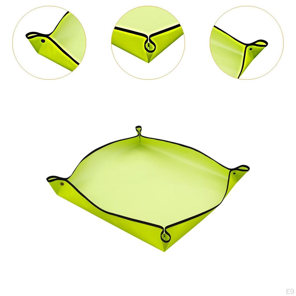 Mat for Repotting, Foldable Design with Mess Control Features