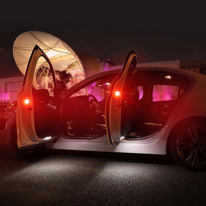 Автомобильные дверные предупреждающие огни, автомобильная дверная полоса, 5 шт., беспроводной автоматический сигнальный фонарь для кузова, водонепроницаемый, защита от столкновений сзади для автомобиля