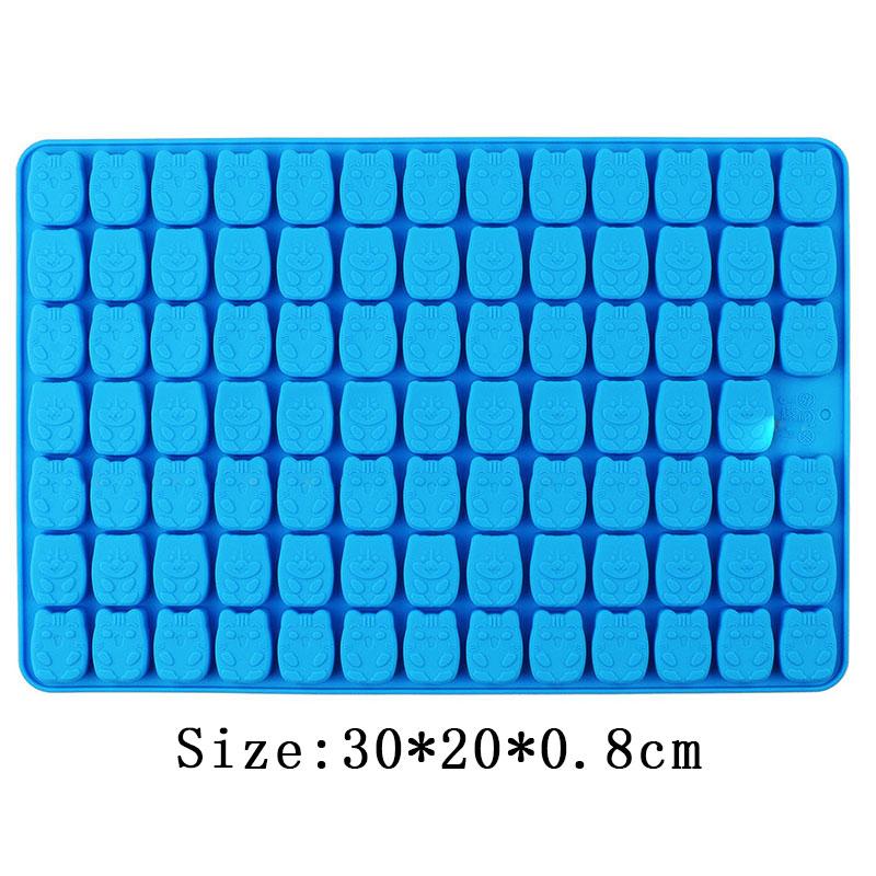 Пористая мультяшная силиконовая форма для конфет с изображением животных, шоколада, помадки, желе, льда, формы для выпечки, украшения торта, инструмента для мыла, рождественский подарок