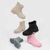 Medium Tube Rain Shoes Women's British Style Fashion Daily Water Shoes Waterproof, Wear-resistant and Non-slip Rubber Shoes Rain Boots