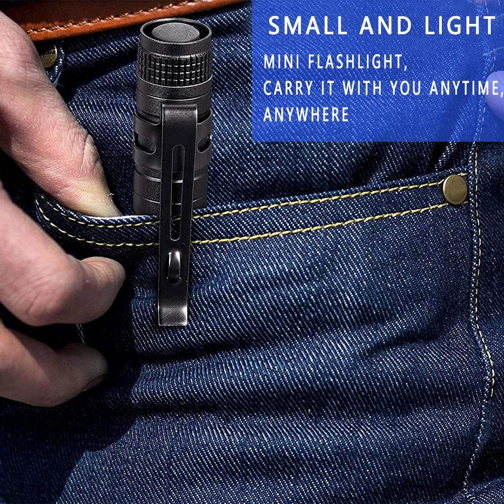 Компактный сверхминиатюрный светодиодный фонарик с питанием от аккумулятора, портативная ручка-лампа, фонарик
