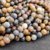 Multicolor Ocean Jasper Beads, A Grade Genuine Natural Gemstone, Smooth Round Loose Beads, 6 MM 8 MM 10 MM Size Beads, 14-15 Inch Strand Beads.