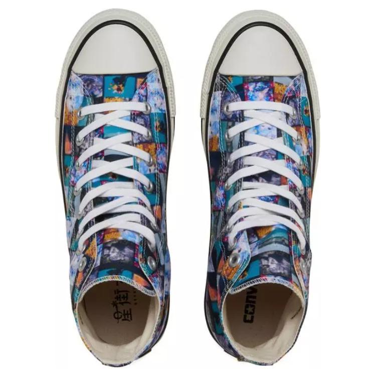 Хошимачи Суйсэй x Converse All Star Высокие Кеды Канвасовые Унисекс Черно-Синие 31313790