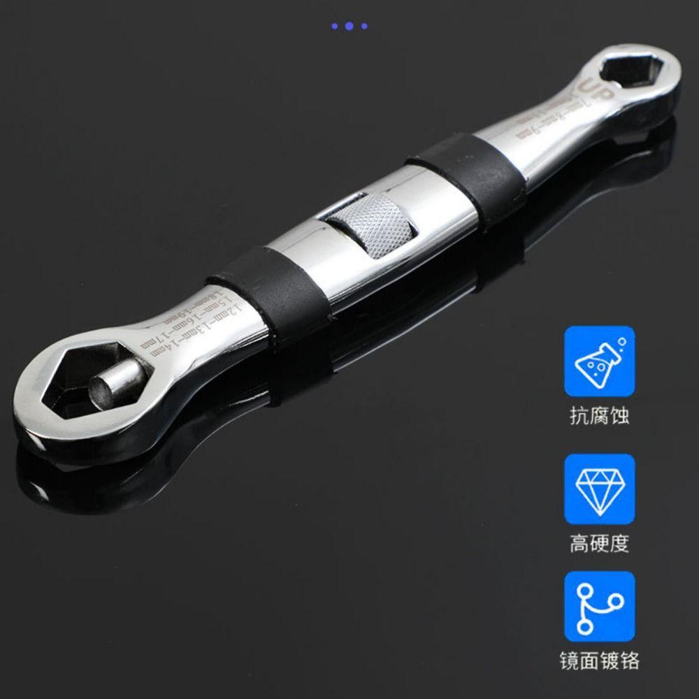 7-19mm Universal Wrench CR-V Key Flexible Hand Tool Portable Adjustable Spanner  Hand Tool