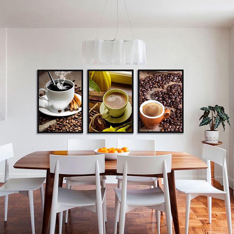 WCIC новый художественный постер на тему кофе, декоративная живопись, постер, художественная ткань, домашний фон, украшение на стену, подвесная картина