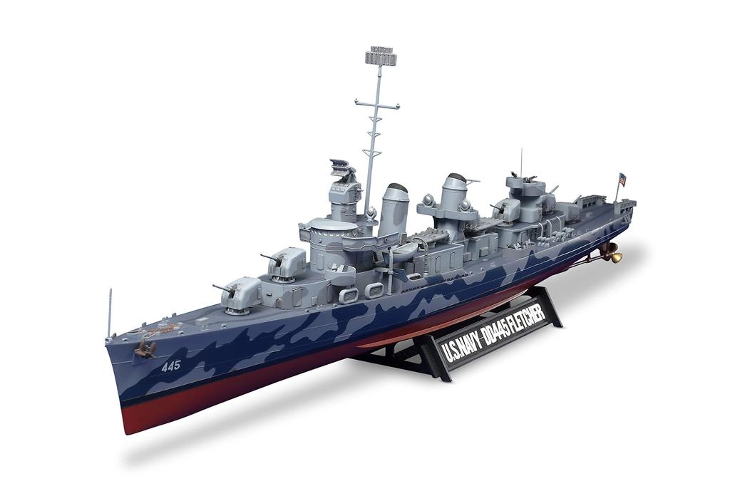 Tamiya Ship Series US Navy Destroyer DD445 Fletcher Plastic Model 78012 1/350 No.12