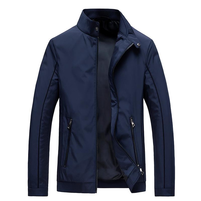 Jacket Men's Coat Casual Large Stand Collar Jacket Spring And Autumn Wear