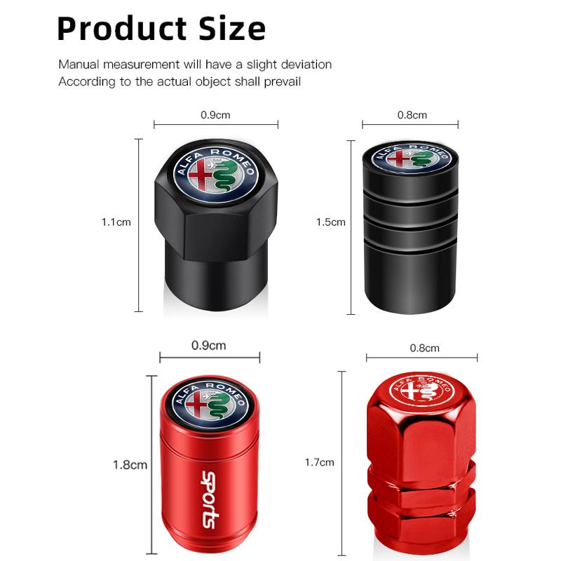 2026 Горячие 4 шт. Колпачки на ниппель колеса автомобиля из алюминиевого сплава, Заглушка штока для Alfa Romeo 4C 159 166 Spider Giulia Giulietta 1