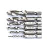 6-in-1 Hand Tap Drill Hex Shank HSS Screw Spiral Point Thread Metric Plug Drill Bits