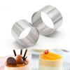 DIY Pastry Tool Bakeware Stainless Steel Mousse Ring Mini Round Cake Mold