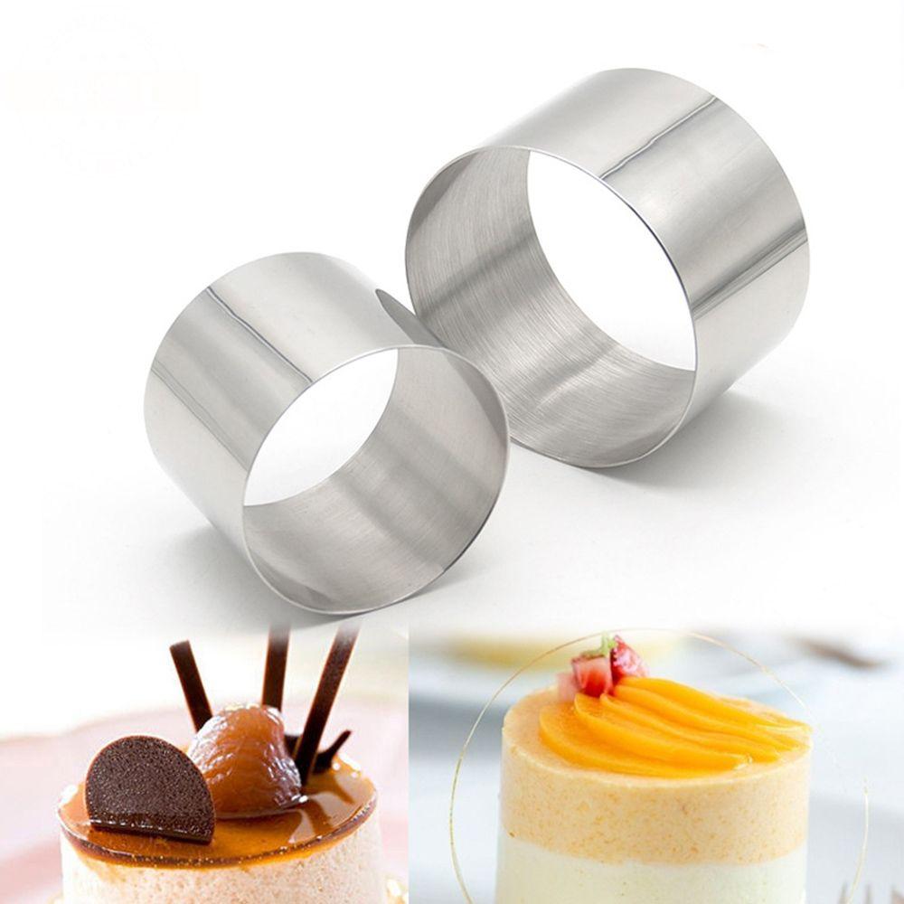 New Pastry Tool Decorating Mousse Ring Stainless Steel Cake Mold Mini Round