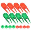 PE Plastic Golf Ball Divot Tools Pitch Fork Putting Green Repair Kit with Ball Marker