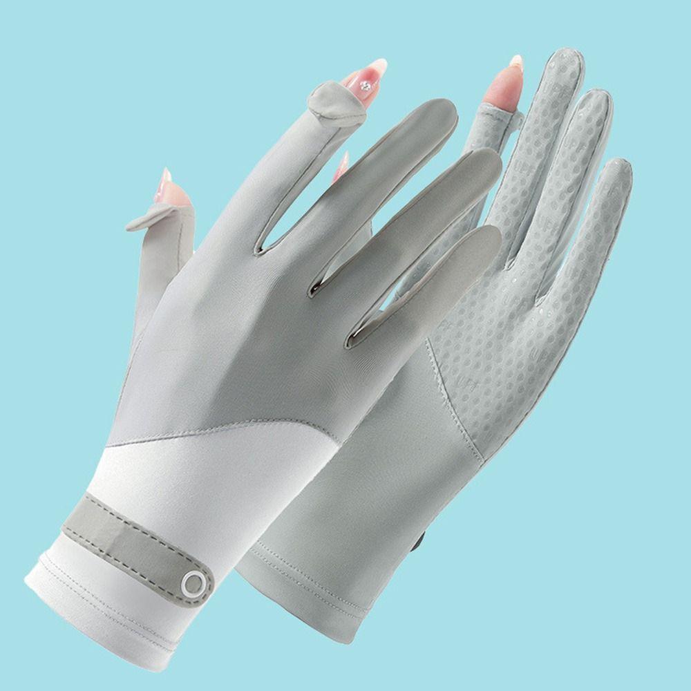 Breathable Ice Silk Gloves Touch Screen Sunscreen Gloves Fashion Mittens Summer