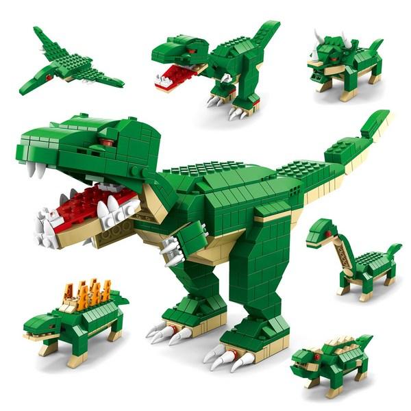 Совместимый набор LEGO — смешанный динозавр-тираннозавр, микс
