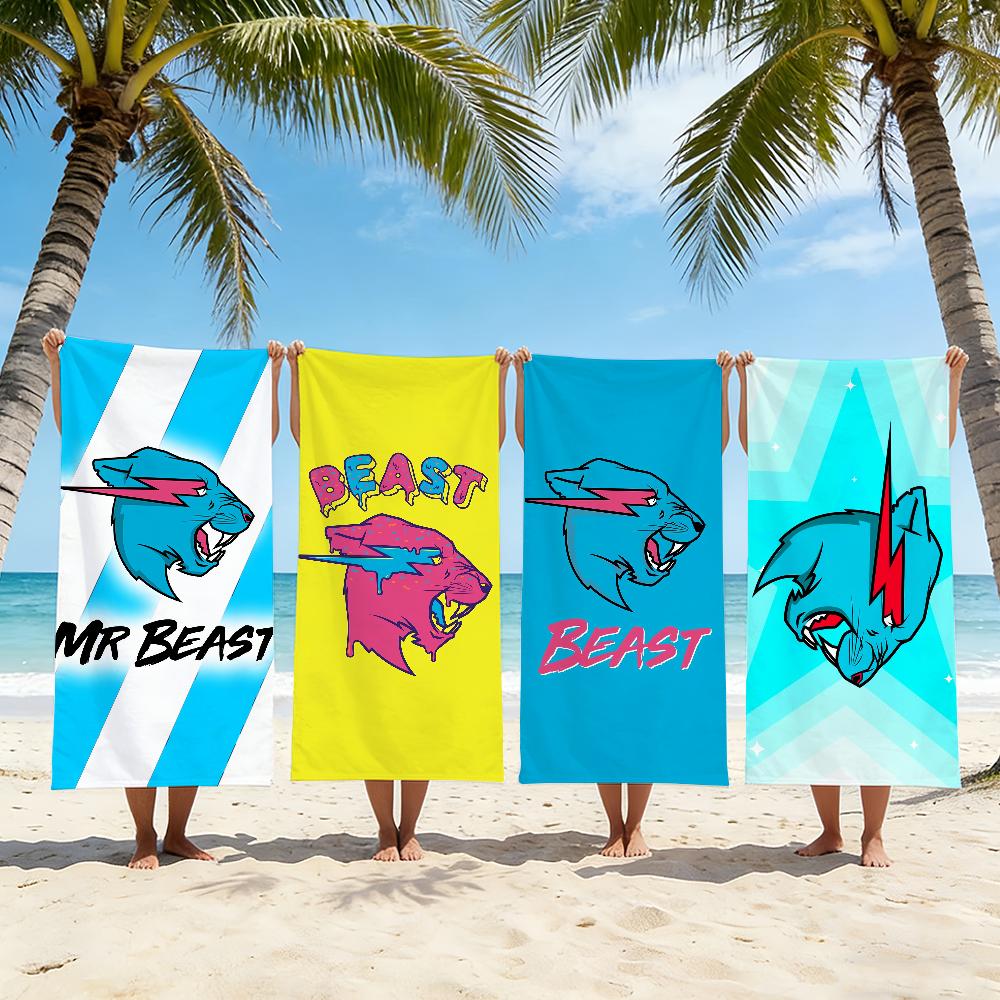 Горячее полотенце M-Mr Beast для плавания, йоги, спортзала, быстросохнущее, мягкое и приятное для кожи, пляжные полотенца, всесезонное
