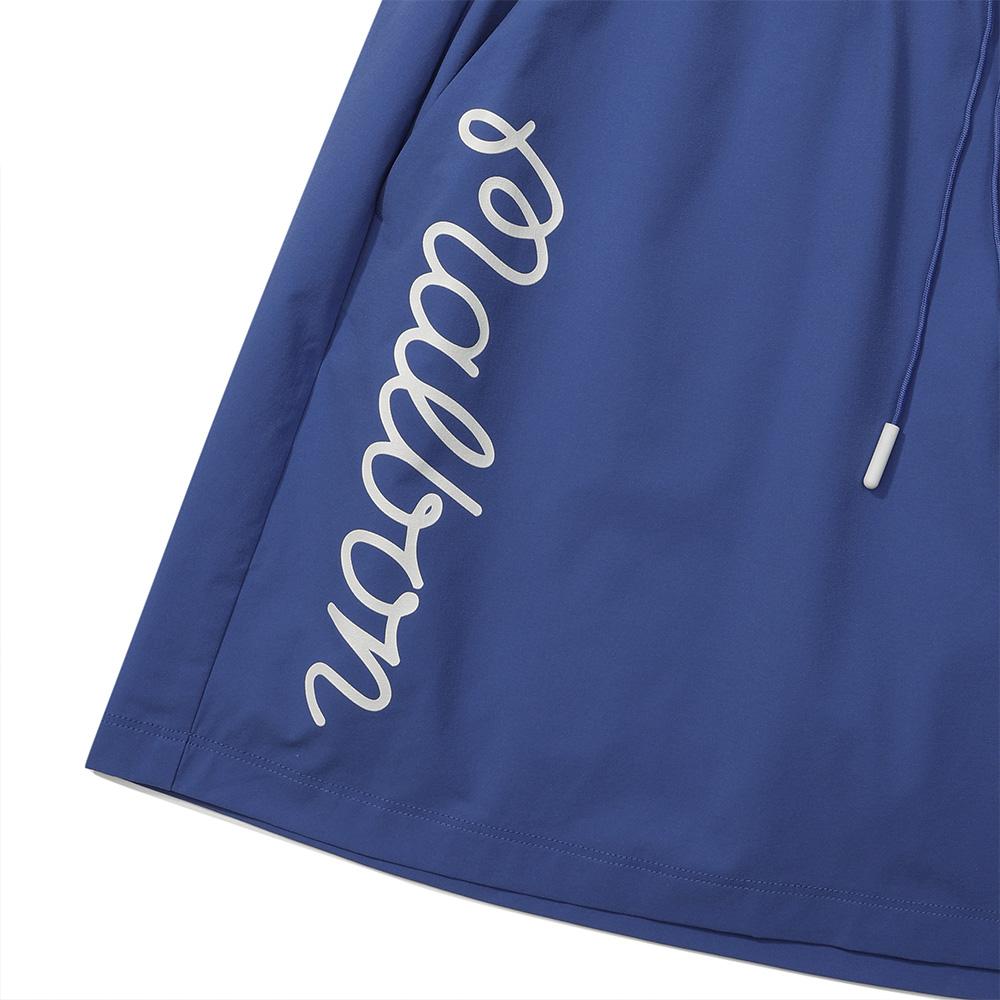 MALBON GOLF Double Obi Pintuck Flare Skirt Blue (Woman)