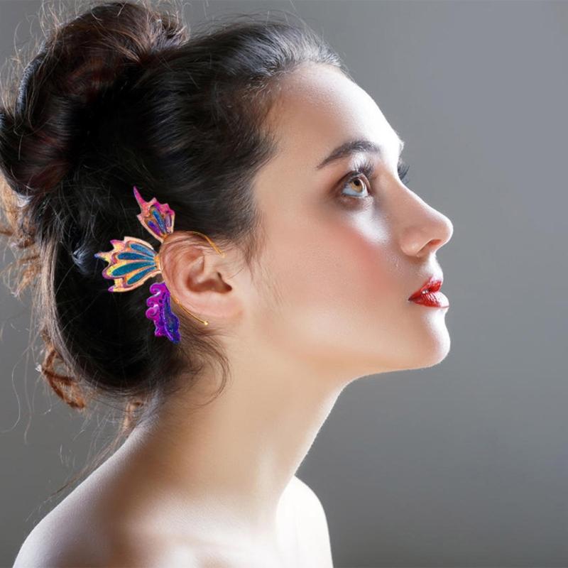 Силиконовая форма для серег-крыльев бабочки, подходит для эпоксидной смолы, для рукоделия, подвеска-украшение для рюкзаков, изготовление ювелирных изделий