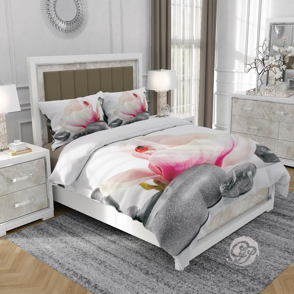 3D cotton satin bedding 160x200cm FLOWER SPA