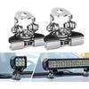 Led Light Bar Mounting Bracket Nilight 2Pcs Universal Adjustable Pillar Hood Led Work Light Mount Bracket Clamp Holder For Off Road Jeep Truck Suv In