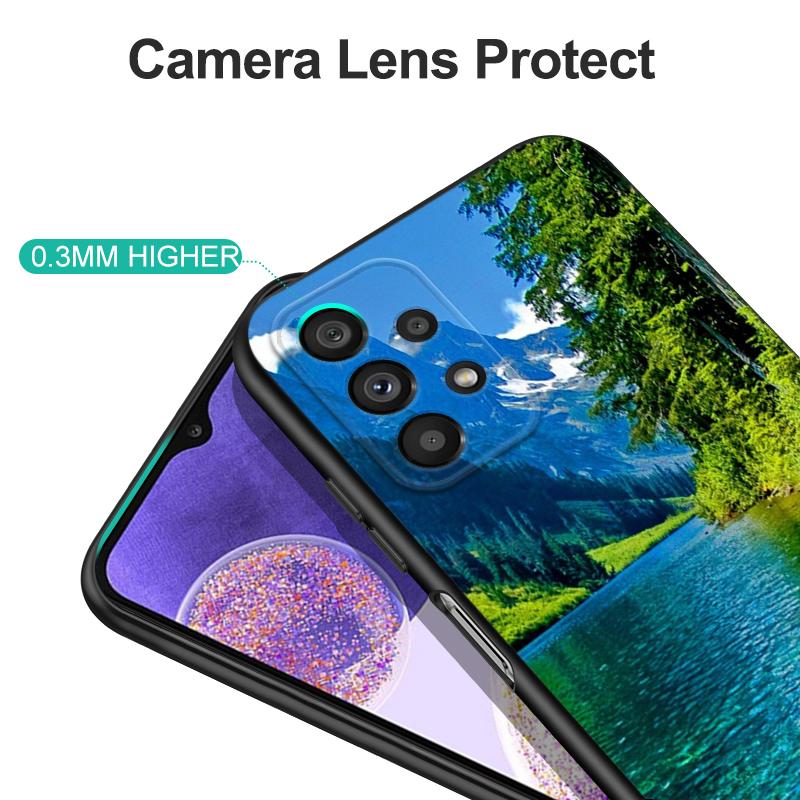 Черный чехол из ТПУ для Honor 8a Prime 8s 9 10X Lite 9A 9C 9X Premium Pro 9S Чехол с изображением горного природного пейзажа