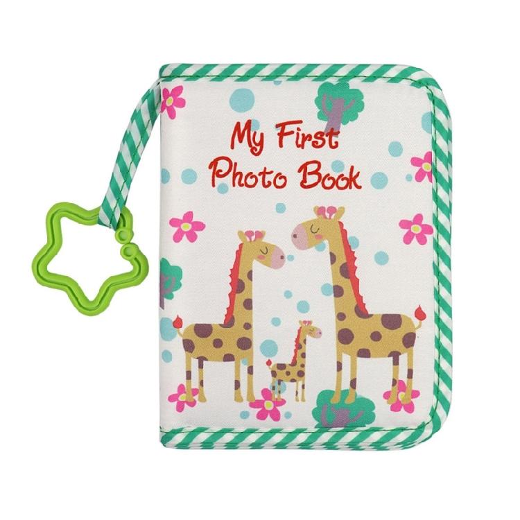 Альбом для фотографий «Первый год малыша» Мягкая тканевая фотокнига для записи особых воспоминаний с зеркальным элементом Подарок на детский праздник