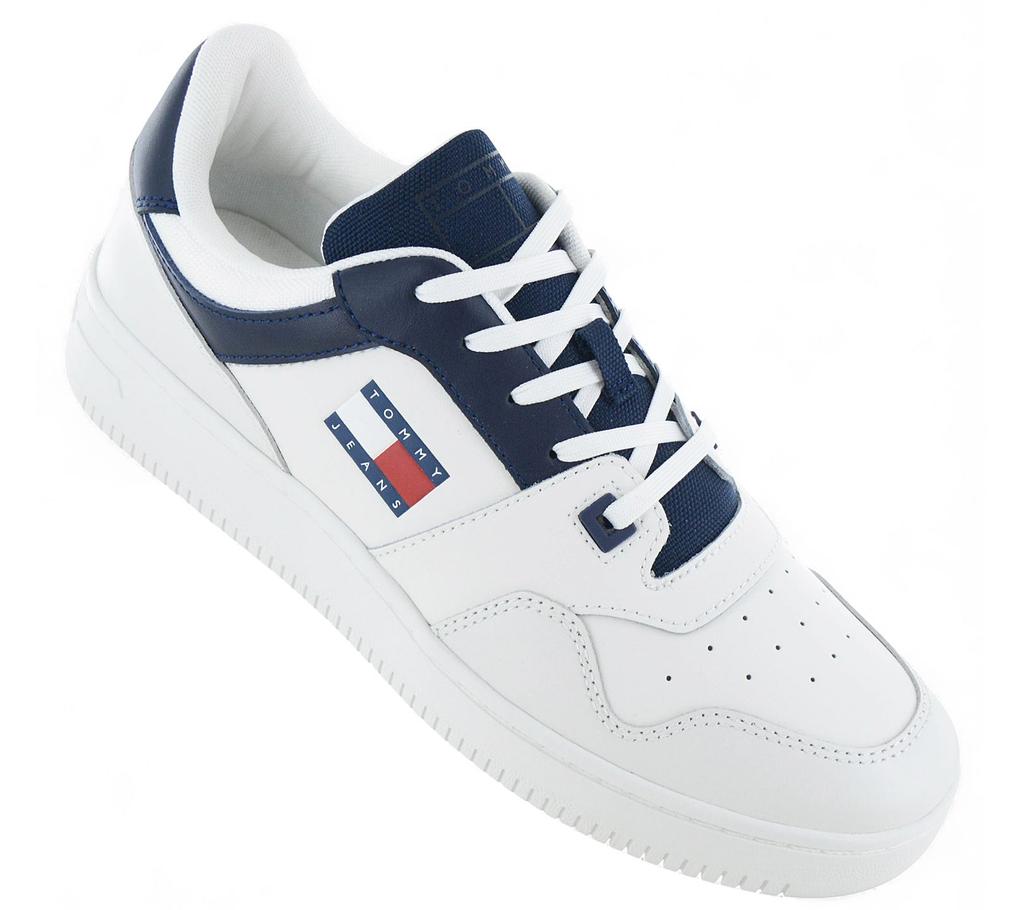 Tommy Hilfiger Retro Basket Essential - Мужские кроссовки обувь кожа белая EM0EM01395-DW4 ОРИГИНАЛ