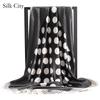 High-quality Luxurious Silk Scarves Headband Scarfs Neck Scarf For Women Chain Silk Scarf Women's Decorative Shawl