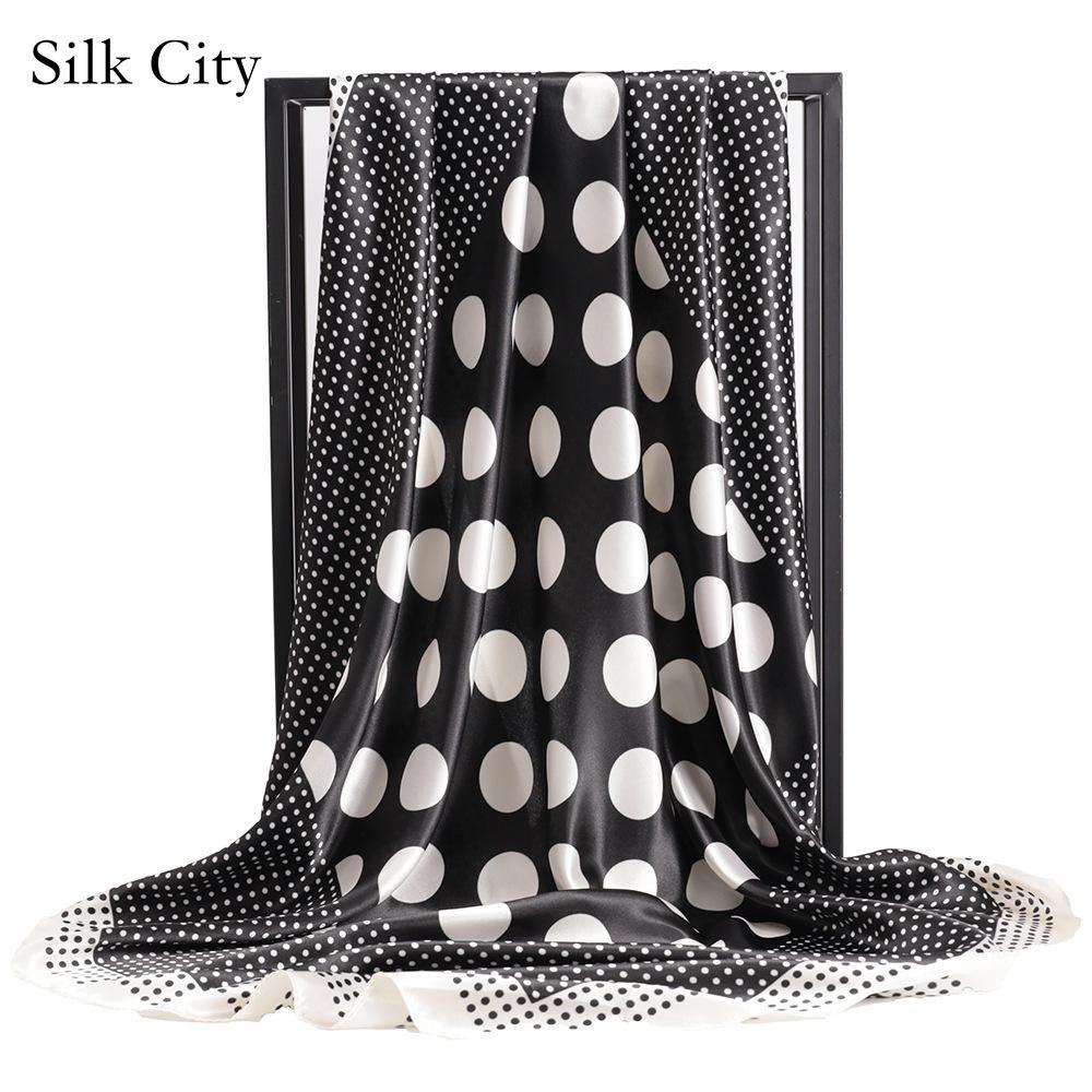 High-quality Luxurious Silk Scarves Headband Scarfs Neck Scarf For Women Chain Silk Scarf Women's Decorative Shawl