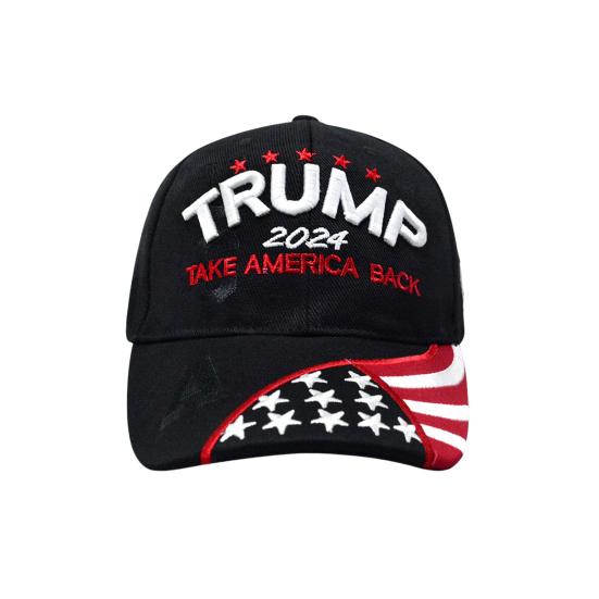 Бейсбольная кепка унисекс Trump 2024 с вышивкой букв и длинными полями, солнцезащитный крем, анти-УФ-регулируемая шляпа с хвостиком, уличная фуражка