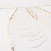 Fashion Body Chain Handmade Woven Shawl Pearl Tassel Wave Dress Wedding Costume Accessories