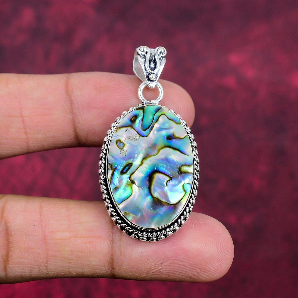 Подвеска из ракушки Abalone, ювелирные изделия из цельного серебра 925 пробы, ювелирные изделия с подвеской из драгоценных камней ручной работы, для свадебного подарка
