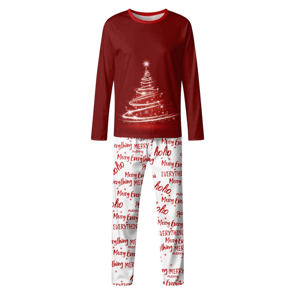 Christmas Day 3D Prints Family Matching Long Sleeve Tops+Pants Set Family Matching Sets