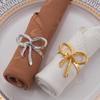 1/6/12pcs Metal Napkin Ring Buckles Gold Dinnig Table Decoration Exquisite Napkin Holder  Kitchen