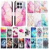Милый painted PU кожаный флип-кейс на For Redmi Note 12 Pro+ Plus Explorer Speed 12 Turbo 12 Pro 12S 12C Кошелек С подставкой Чехол Ремешок