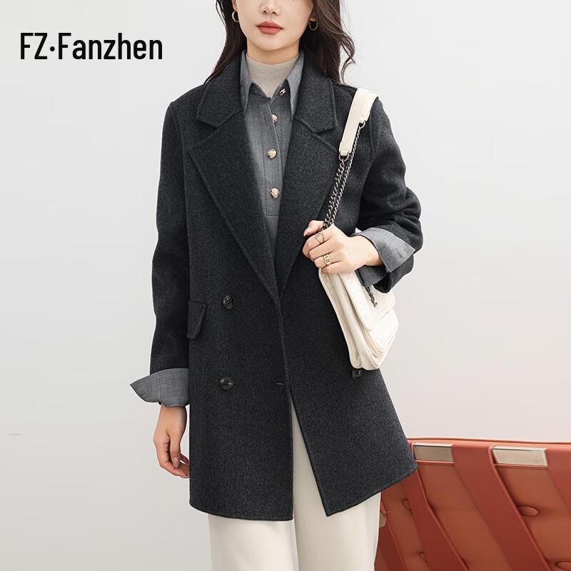 Женское шерстяное пальто средней длины Fanzhen 100%