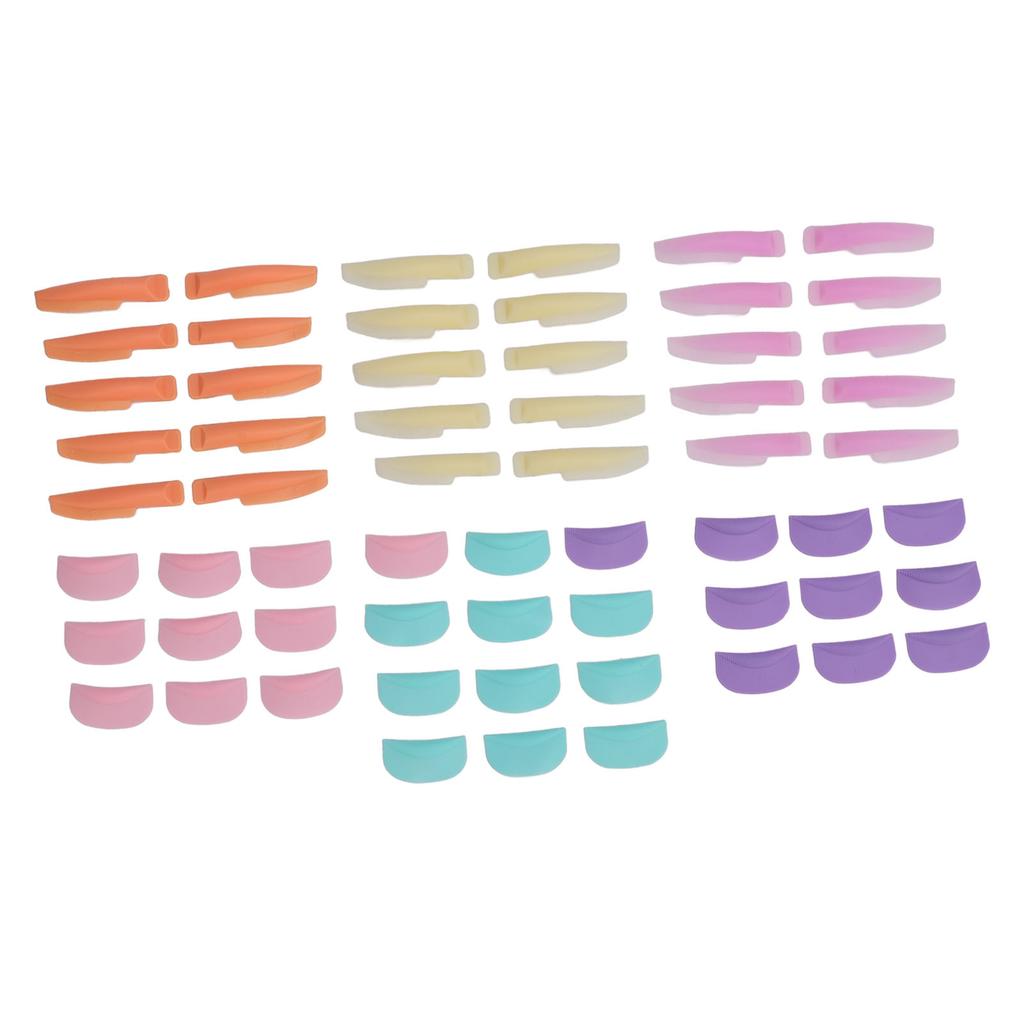 30 Pairs Lash Lift Pads Soft Reusable Silicone Eyelash Extension Curl Lifting Rods Shield for