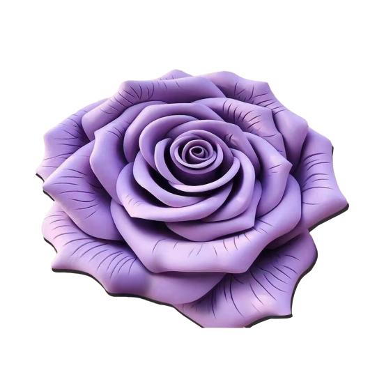 3D Коврик для пола в виде розы, Впитывающий Цветочный коврик для ванной с нескользящей основой, Реалистичный Цветочный декоративный ковер для спальни, гостиной, прихожей