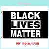 Премиальный черный баннер Black Lives Matter размером 3x5 футов, изготовленный из УФ-стойкой полиэстеровой ткани