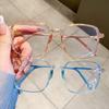 Очки с защитой от излучения и синего света, квадратная оправа, компьютерные очки для женщин, сменные линзы