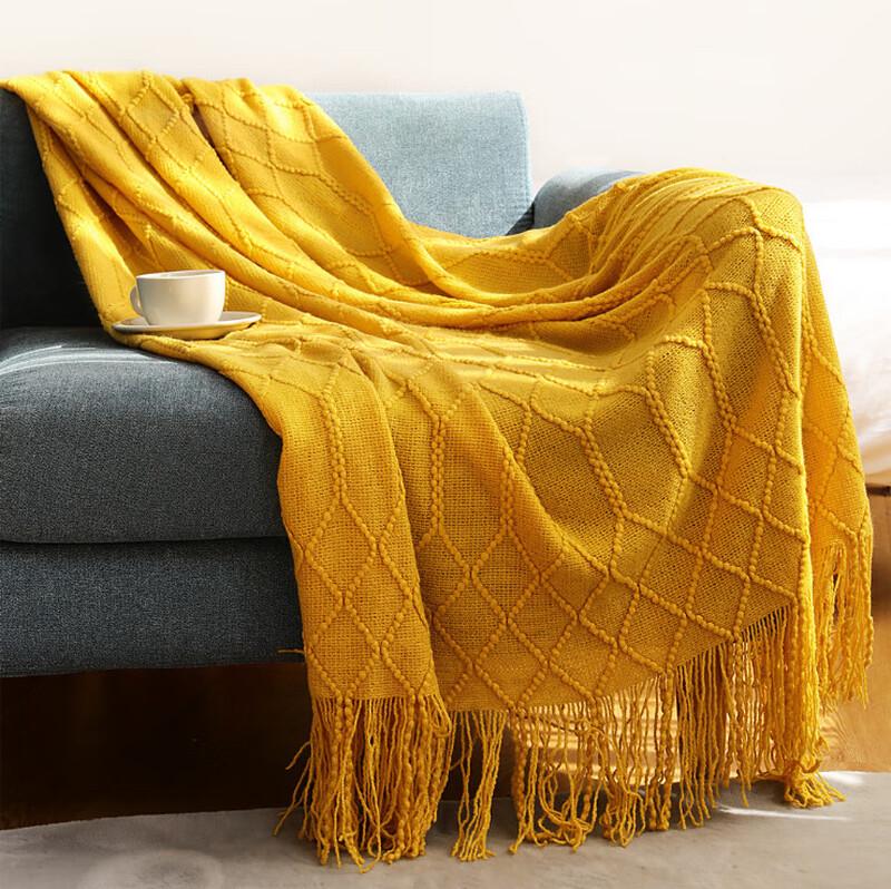 Duoshu Acrylic Knit Throw Blanket