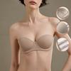 Seamless Push Up Bra for Women Underwire Steel Ring Round Cup Quality Girls Basic Bra Skin-friendly Sexy Bralette