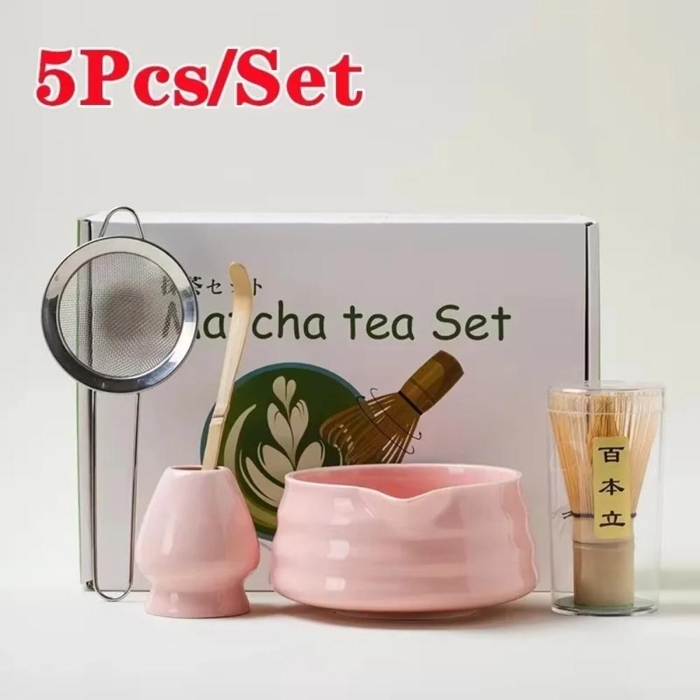 4/6 шт. Набор для чая матча ручной работы для дома, легко чистить, подставка для инструментов, миска, венчик, ложка, подарок, церемония, традиционные японские аксессуары